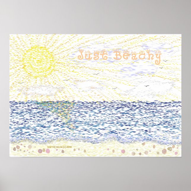 Just Beachy - Drucken Poster (Vorne)