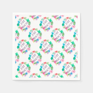 Just Beachy Tropical Blume Luau Party Supplies Serviette