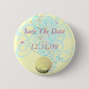 Just Beachy Wedding Button