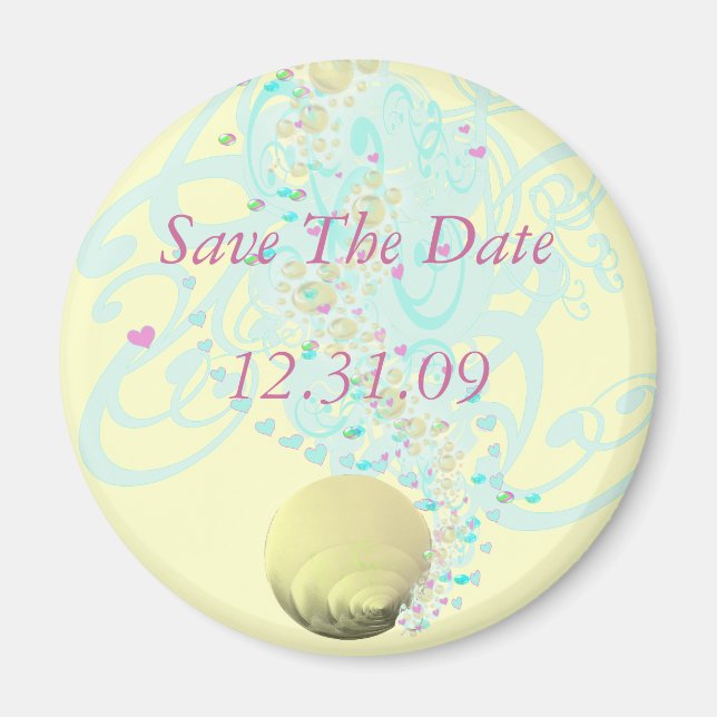 Just Beachy Wedding Magnet (Vorne)