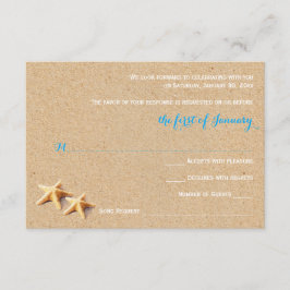 Just Beachy Wedding RSVP Template
