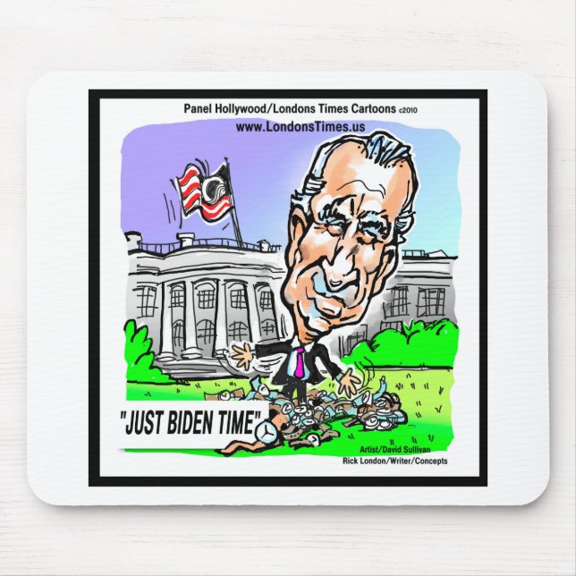 Just Biden Time Funny politischen T-Shirts Tasse G Mousepad (Vorne)