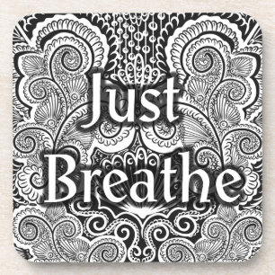 Just Breathe - Calming Mandala Inspiriert Untersetzer