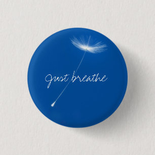 Just breathe - Dandelions floating Button