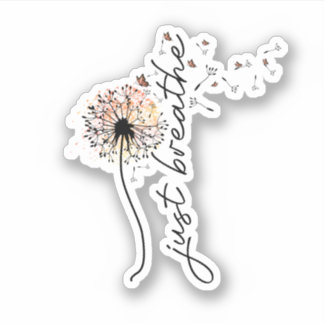 Just breathe sublimation aufkleber