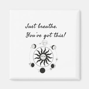 JUST BREATHE / SUN DESIGN MAGNET