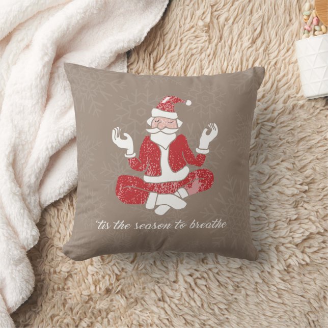 Just Breathe Yoga Santa Kissen (Decke)
