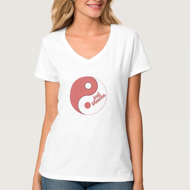 "Just Breathe - Zen Design Women's T - Shirt" T-Shirt (Vorderseite)