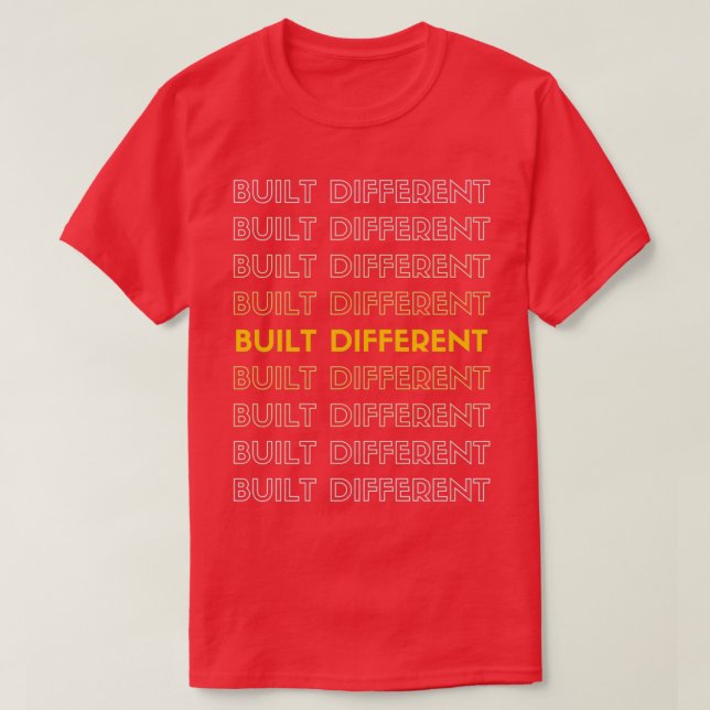 Just built Different Premium TShirt (Design vorne)
