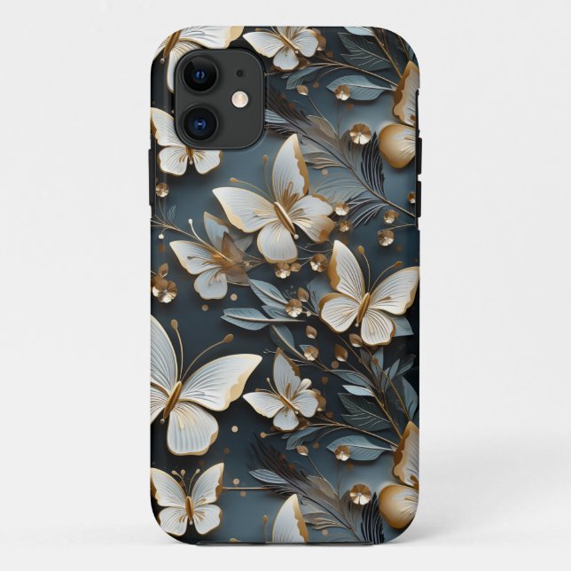 Just Butterflies Case-Mate iPhone Hülle (Rückseite)