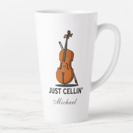 Just Cellin Cellist Performance Music Cello Milchtasse