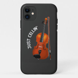 Just Cellin' Funny Chilling Cello Violin Case-Mate iPhone Hülle