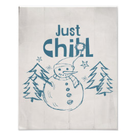 Just Chill Playful Christmas Fotodruck