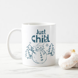 Just Chill Playful Christmas Kaffeetasse