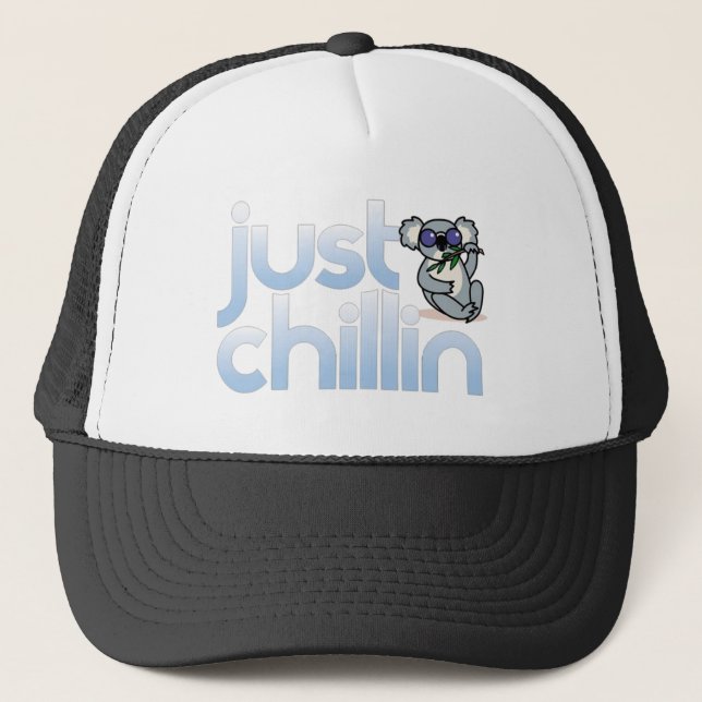 Just Chillin Hat Truckerkappe (Vorderseite)