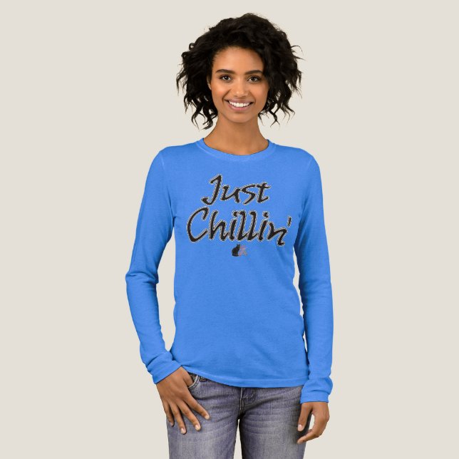 Just Chillin’ Tri-Blend Shirt (Volle Vorderseite)