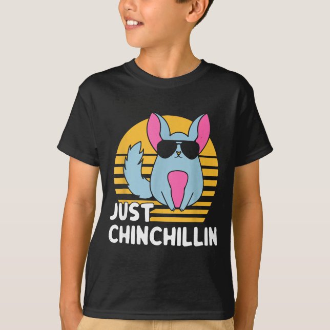 Just Chinchillin Pet Lover Animal Vintage  T-Shirt (Vorderseite)