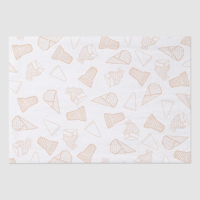 Just Cones Orange Tissue Seidenpapier (Vorderseite)