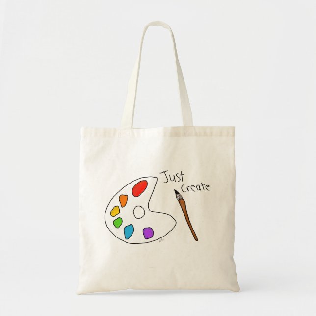 "Just Create" Tragetasche (Vorne)
