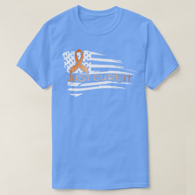 Just cure it ADHD US flag ADHD awareness tee warri (Design vorne)