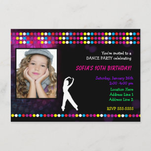 Just Dance Party Diskothek Ball Foto Party Einladu Einladung