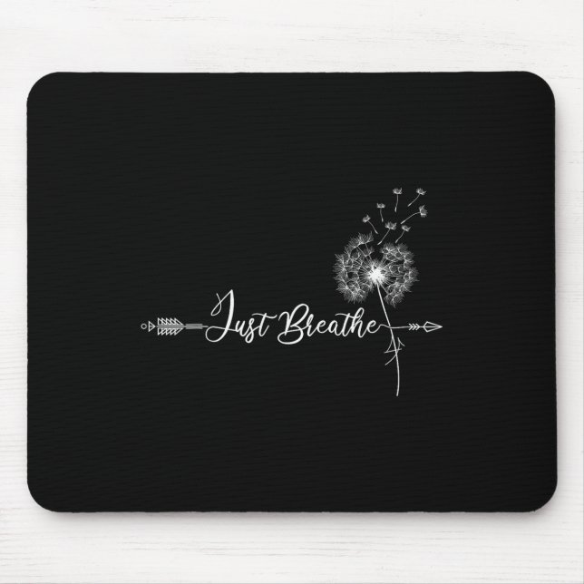 Just Dandelion Tattoo Arrow atmende Dandelion Fl Mousepad (Vorne)