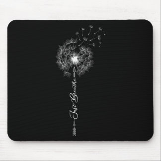 Just Dandelion Tattoo Motif Arrow Breathe Dandelio Mousepad