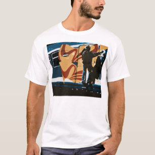 Just do it (Graffiti -Writer at night in action) T-Shirt