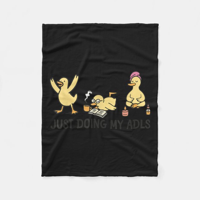 Just Doing My Adls - Silly Goose Occupational Ther Fleecedecke (Vorderseite)