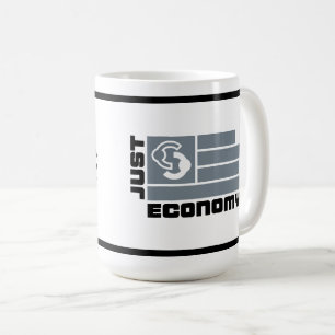 Just Economy Coffee Tasse grau und schwarz