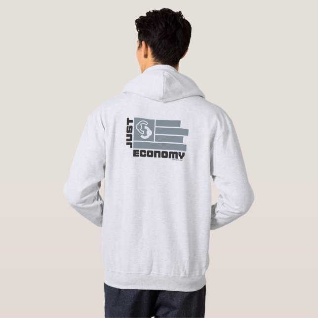 Just Economy Hoodie mit zweiseitiger - grau (Schwarz voll)