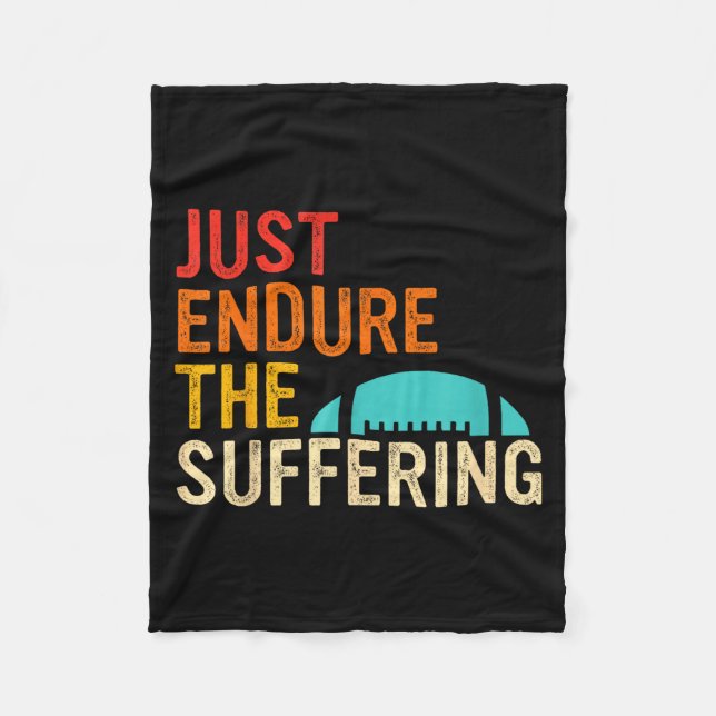 Just Endure The Suffering Retro Vintage  Fleecedecke (Vorderseite)