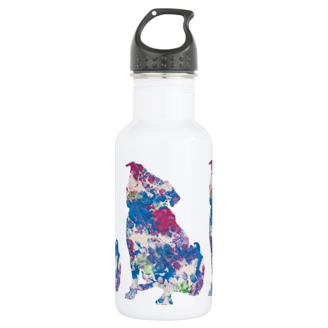 Just for Gina Art work by Baxter, Water Bottle Trinkflasche (Vorderseite)