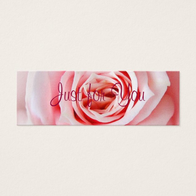 Just for you gift Tag (Vorderseite)