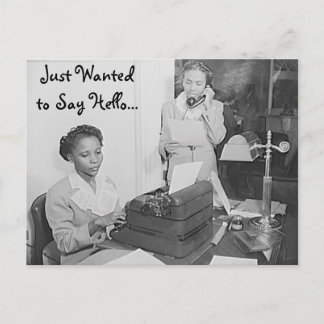 Just Gewollt, um zu sagen Hallo Postcard Postkarte