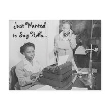 Just Gewollt, um zu sagen Hallo Postcard