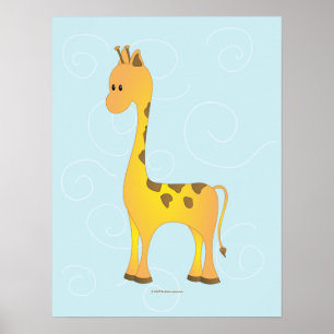 Just Giraffe Poster