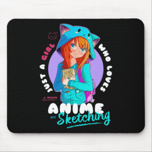 Just Girl Lieben Anime Sketching Ramen Manga Otaku Mousepad