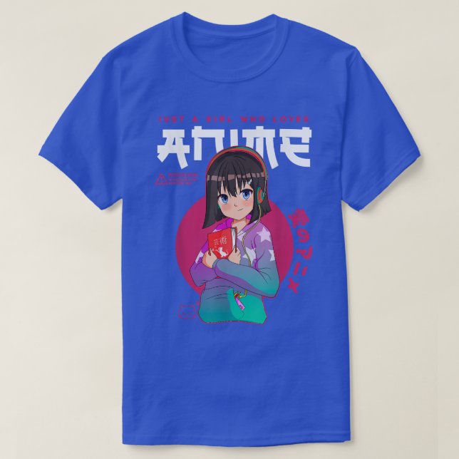 Just Girl Lieben Anime Sketching Ramen Manga Otaku T-Shirt (Design vorne)