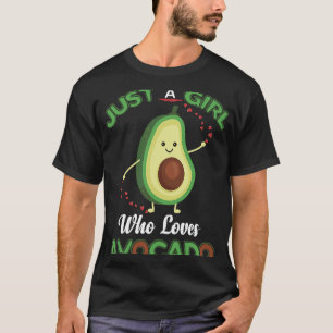 Just Girl Lieben Avocado Yoga Niedlich gesunde Veg T-Shirt
