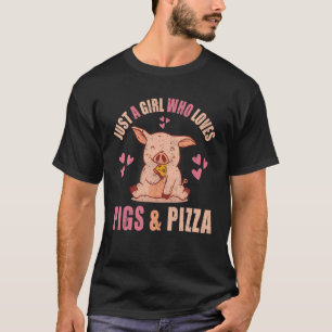 Just Girl Who Lieben Schweine T-Shirt