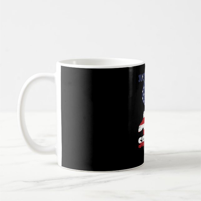 Just Gonna Send It America Flag Snowmobile Kaffeetasse (Links)