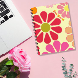 Just Groovy Floral Spiral Notebook Notizbuch