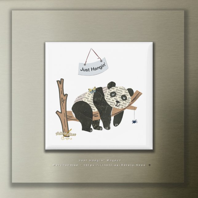 Just Hangin' Magnet von Adiela Akoo (Just Hangig' Magnet by Poet Adiela Akoo. A perfect party favor! SHOP my store for more fab finds now)