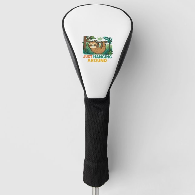 Just Hanging Around (Sleepy Sloth) Essential T-Shi Golf Headcover (Vorderseite)