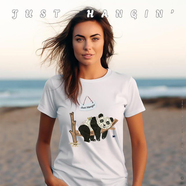 Just Hangins T - Shirt von Dichterin Adiela Akoo e (Just Hangin' T-Shirt designed by Poet Adiela Akoo. Pair it with a matching cap, bracelet & tote now!)