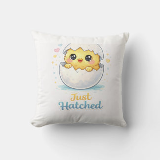 Just Hatched Cute Baby throw pillow Kissen