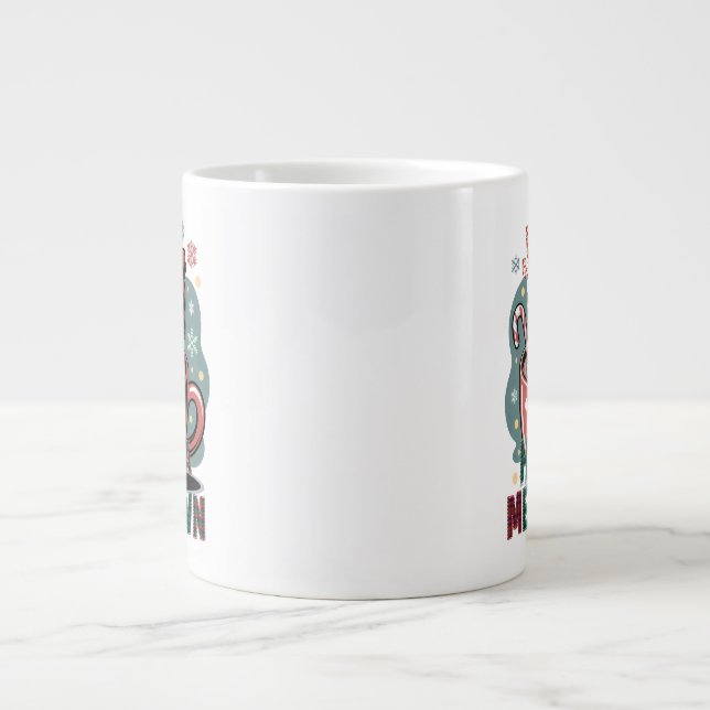 Just Havin' a Meltdown - Christmas Snowman Jumbo-Tasse (Vorderseite)