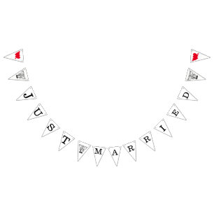 JUST HEIRATET WIMPELKETTE