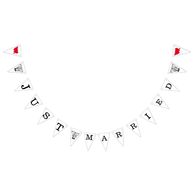 JUST HEIRATET WIMPELKETTE (Alle)